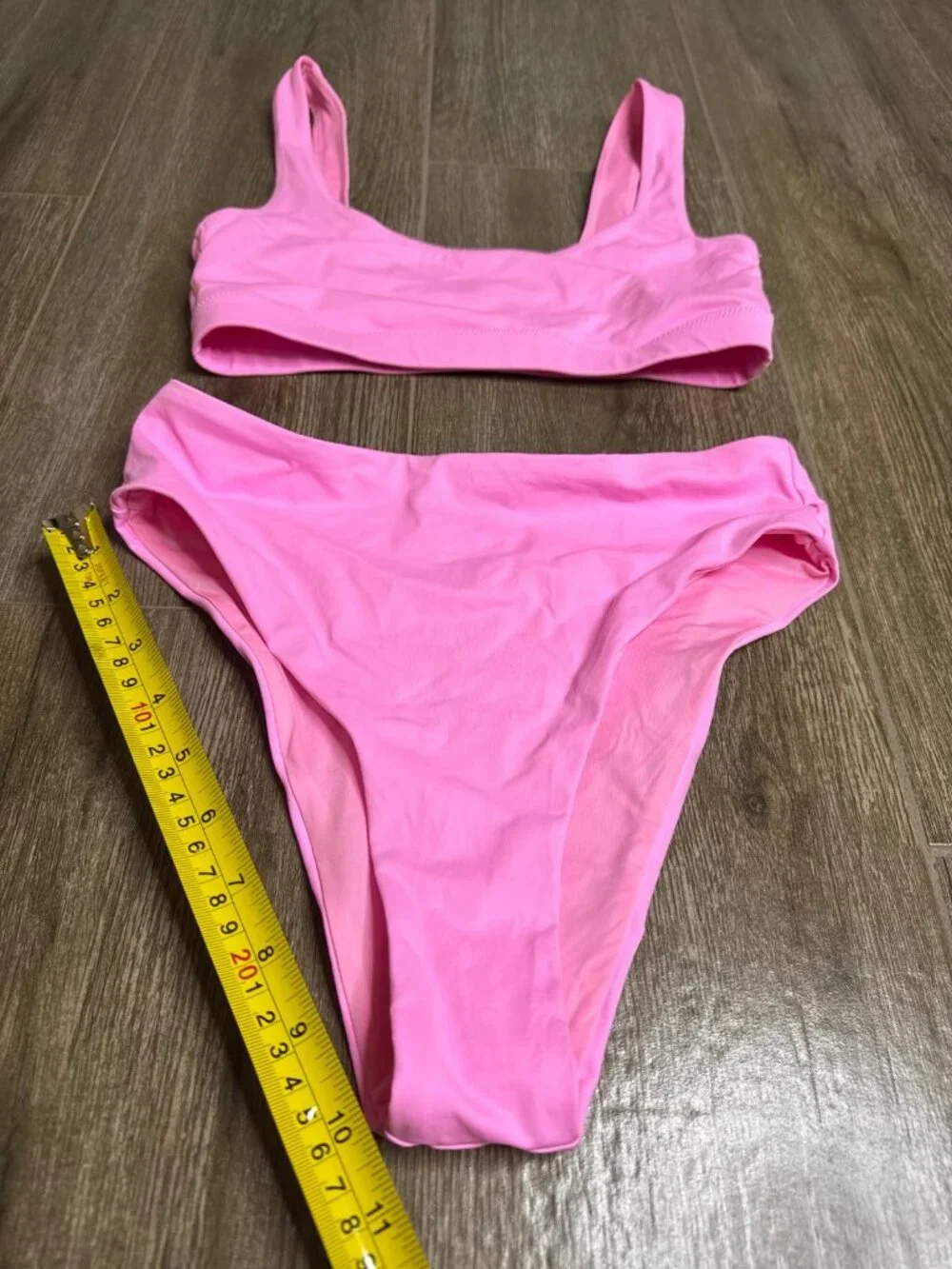 SKIMS Bubble Gum Bikini Set High Waist Bikini Size S